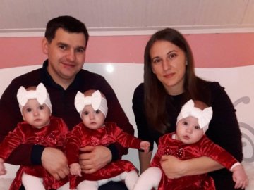 Історія сім'ї з Волині, де на велике свято народилися троє дівчаток