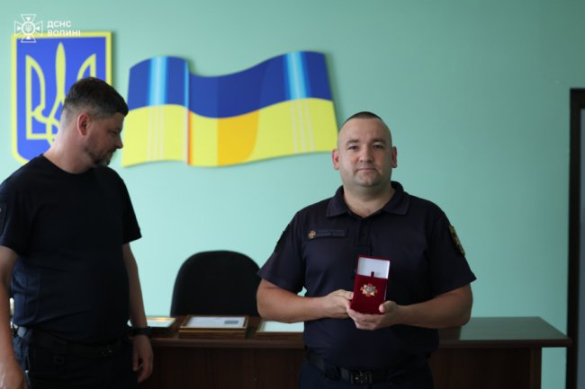 Волинські рятувальники отримали нагороди. ФОТО