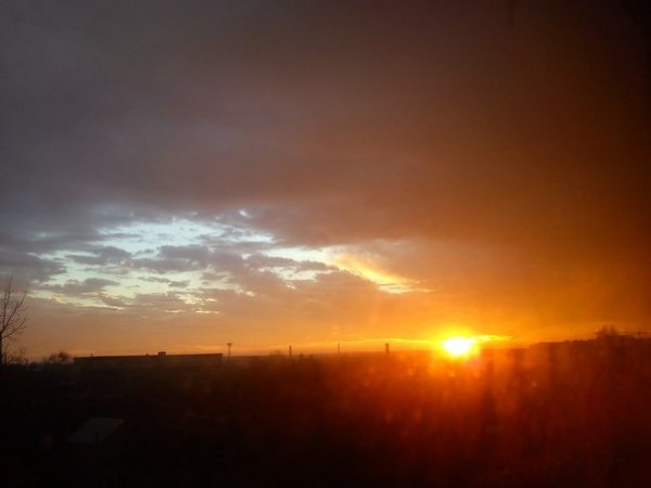 Захід сонця в Луцьку. ФОТО