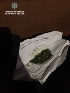У Луцьку затримали двох чоловіків з «травичкою». ФОТО