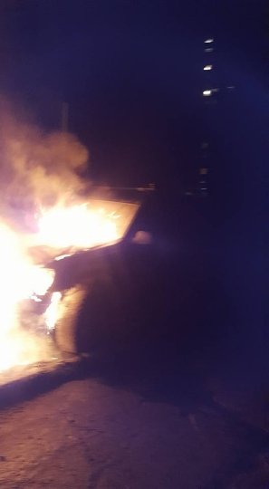 У Луцьку згоріло авто громадського діяча