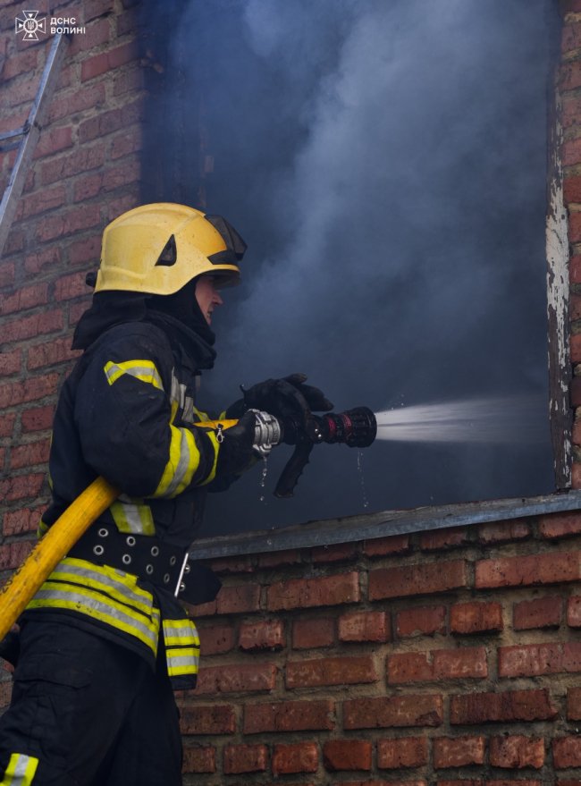На Волині горів житловий будинок