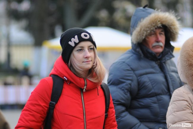 Обличчя різдвяних гулянь у центрі Луцька. ФОТО