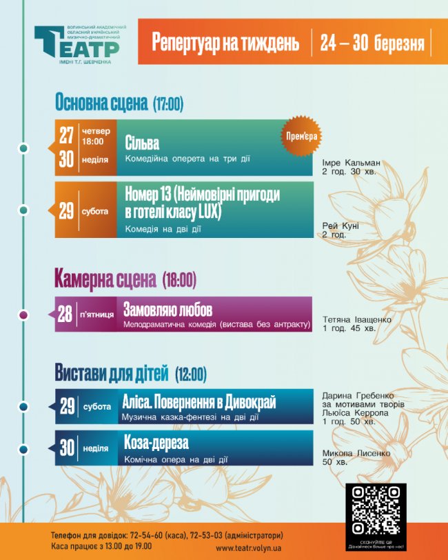 85-річчя Волинського драмтеатру: чим дивуватимуть у Луцьку 27 – 30 березня