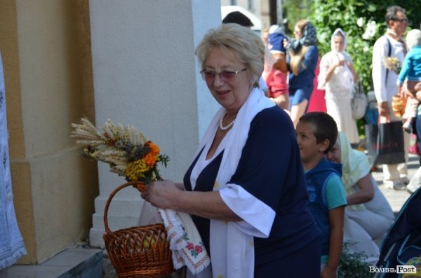 Як у Луцьку віряни відзначали Яблучного Спаса. ФОТО