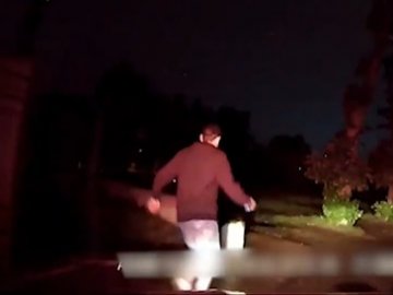 П'яний лучанин на Mitsubishi тікав від патрульних, потім покинув авто і сказав, що вийшов на пробіжку. ВІДЕО