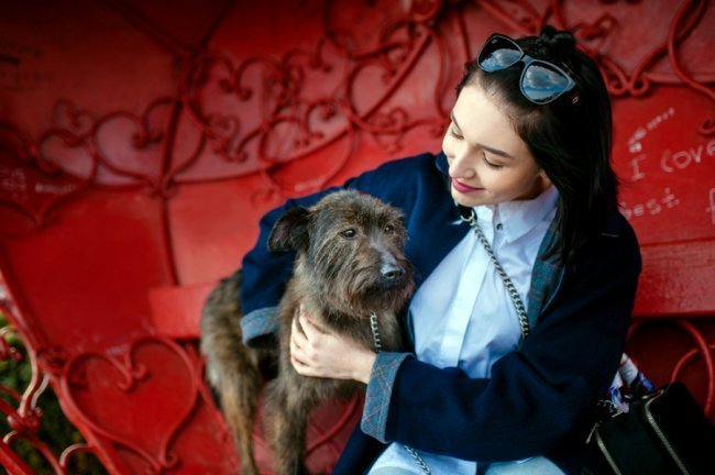 Галина Падалко – телеведуча з собачкою Жустін