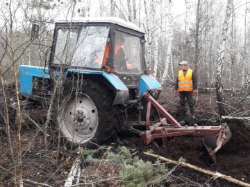 Як на Волині ліквідовують пожежі на торфовищах