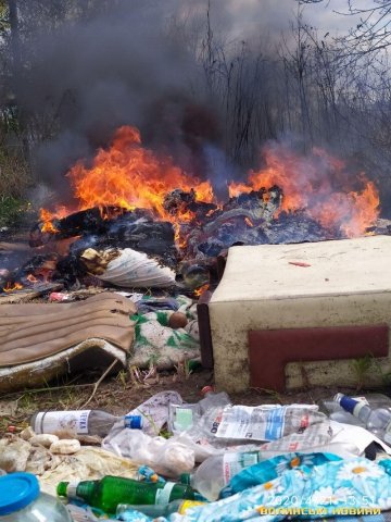 У Луцьку на Карпенка-Карого неподалік автосалону  – пожежа. ФОТО