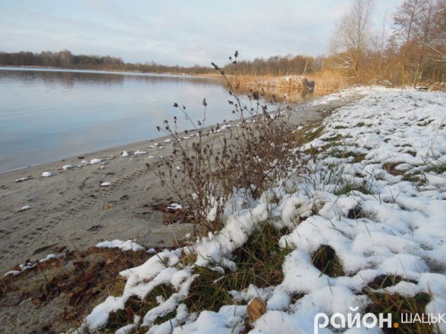Шацькі озера засипало снігом. ФОТО