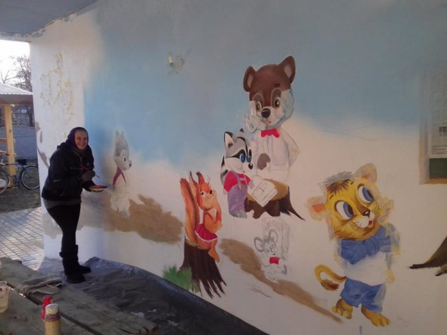 У селі на Волині «ожили» стіни дитсадка. ФОТО