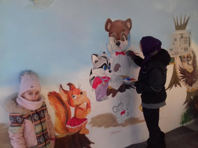 У селі на Волині «ожили» стіни дитсадка. ФОТО