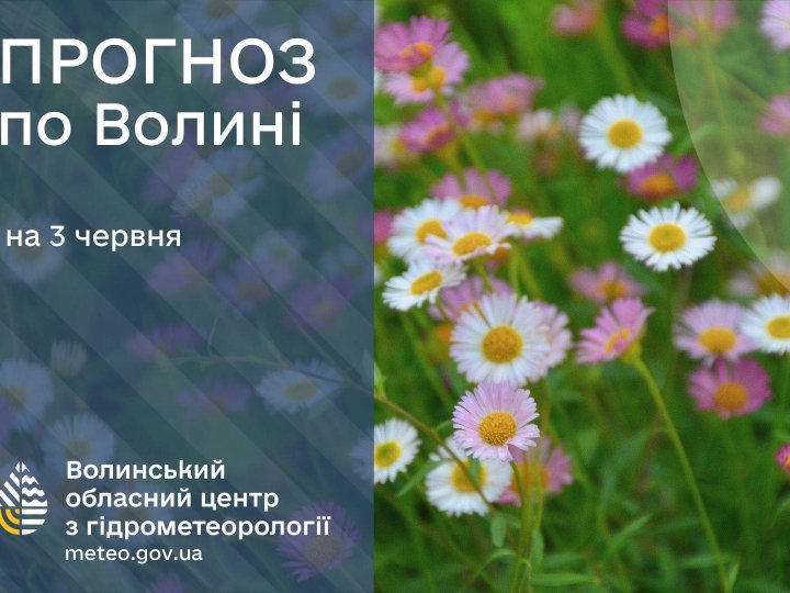 Якою буде погода у Луцьку та на Волині 3 червня