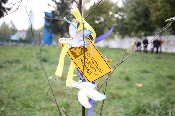 У Луцьку саджали дерева миру. ФОТО