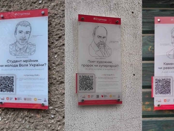 Про активістів та культурних діячів: у Луцьку розмістили 26 іменних табличок з QR-кодами
