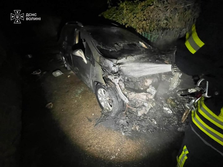 На Волині горів автомобіль
