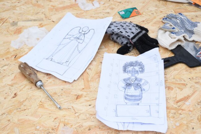 У луцькому парку стартував фестиваль снігових скульптур. ФОТО