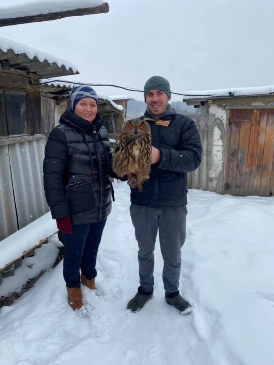 У Луцький зоопарк сім'я передала на лікування птаха. ФОТО