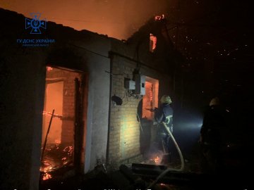 На Волині горіла літня кухня