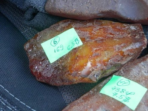 Контрабанда по-волинськи: замість подушки безпеки - понад кілограм бурштину. ФОТО