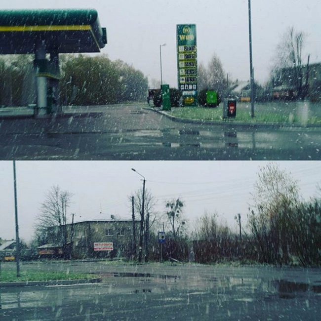 У Ковелі випав сніг