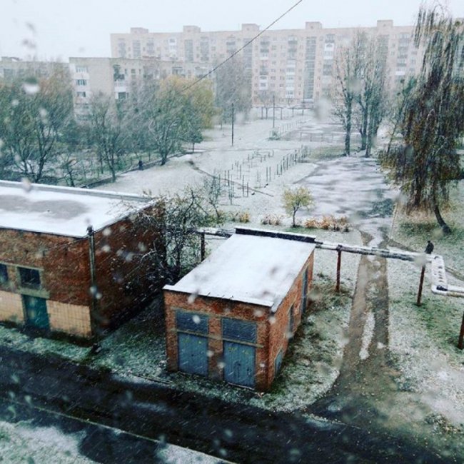 У Ковелі випав сніг