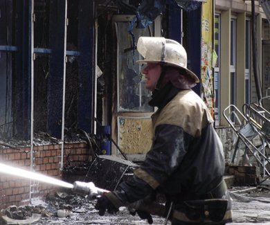 У Полтаві горів Центральний ринок. ФОТО. ВІДЕО.