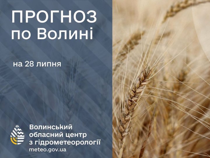 Яка буде погода в Луцьку та на Волині у вівторок, 28 липня