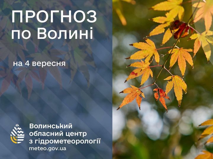 Погода у Луцьку та на Волині: які прогнози синоптиків на п'ятницю, 4 вересня