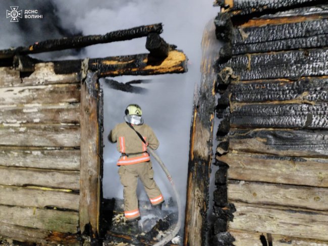 На Волині вночі горів житловий будинок