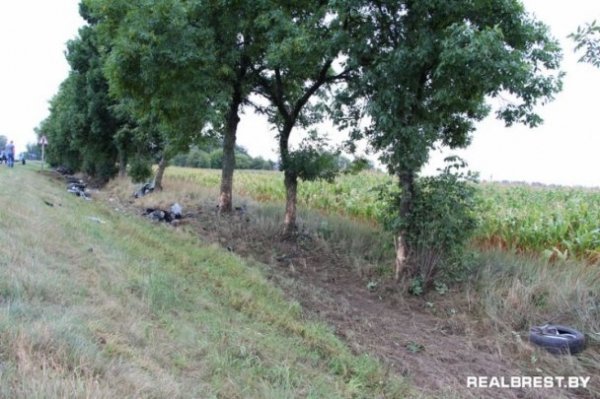 Від аварії під Брестом авто розлетілося на шматки. ФОТО