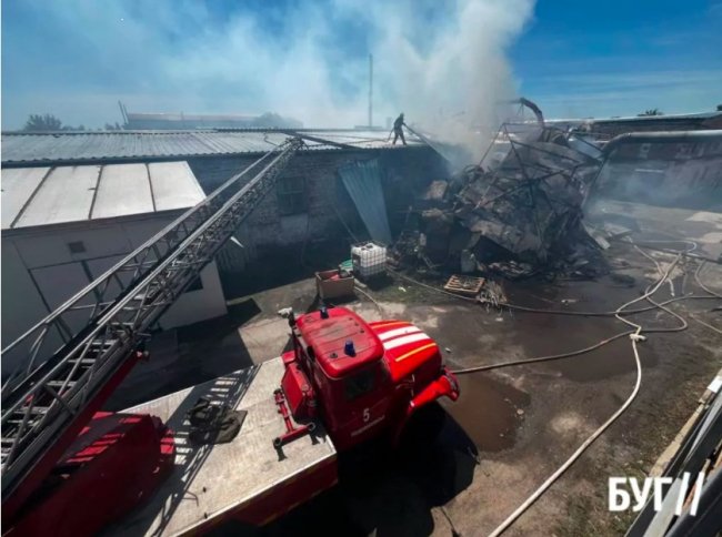 На волинському підприємстві виникла пожежа