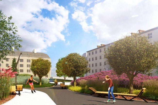Архітектори показали, яким буде «Трояндовий сквер» у Луцьку