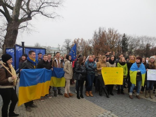 Українці влаштували євромітинг в Любліні. ФОТО. ВІДЕО