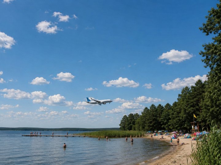 На Світязі масово помічають пасажирські літаки: що коїться в небі біля кордону? ВІДЕО