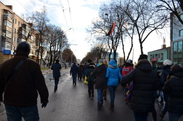 Студентський мітинг у Луцьку. ФОТО. ВІДЕО
