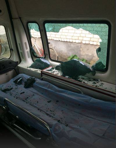 На Волині психічнохворий розгромив карету «швидкої». ФОТО