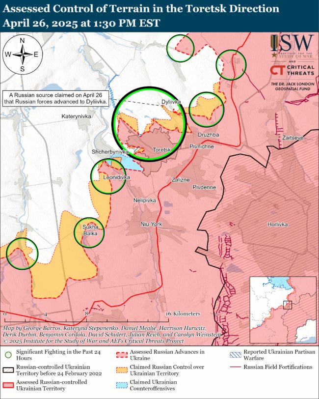 ЗСУ просунулися під Покровськом, окупанти тиснуть на 5 напрямках: карти ISW