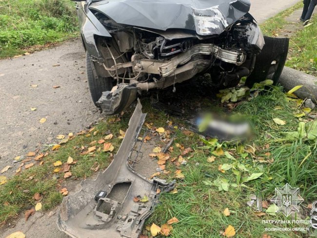 На Волині патрульні розшукали водія, який скоїв аварію та втік
