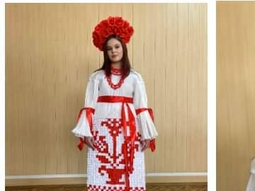 Волинянка перемогла на всеукраїнському конкурсі паперових костюмів. ФОТО