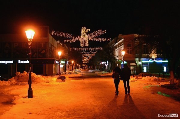 Як у центрі Луцька зустрічали Новий рік. ФОТО