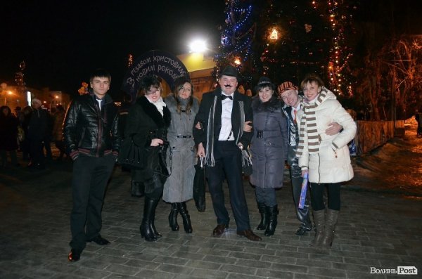 Як у центрі Луцька зустрічали Новий рік. ФОТО