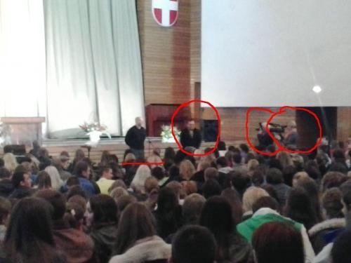 Палиця обманув журналістів і агітував в університеті? ФОТО