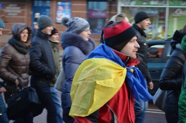 Студентський мітинг у Луцьку. ФОТО. ВІДЕО
