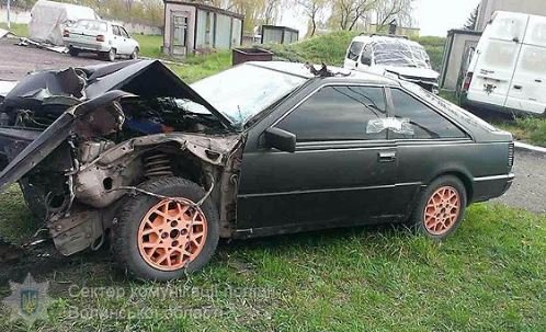 Двоє волинян потрапили в аварію на краденому авто