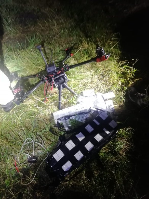 Луцькі прикордонники виявили дрона-кур’єра, який переправляв контрабанду до Польщі