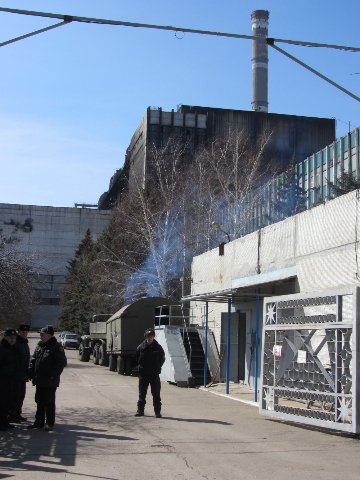 Фото згорілої електростанції