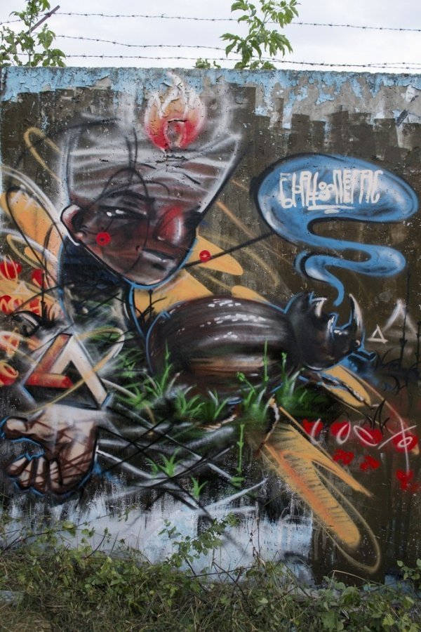 Як графітчики розмалювали 72-метрову стіну в Луцьку. ФОТО