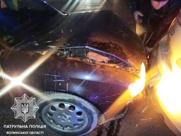 У Луцьку ввечері п'яний водій влетів у легковик. ФОТО