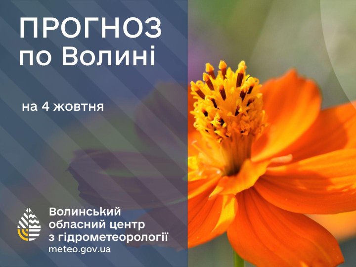 Якою буде погода у Луцьку та на Волині у суботу, 4 жовтня